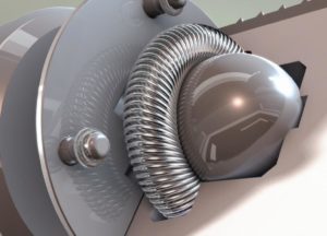 canted coil spring used as a medical device connector 