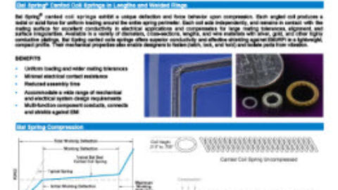 Bal Spring® Canted Coil Springs in Lengths and Welded Rings