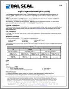 Virgin PTFE Materials Sheet