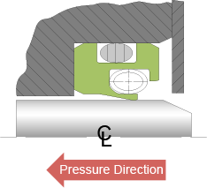 Bal Seal® medium-speed rotary sealing diagram Bal Seal® medium-speed rotary sealing diagram