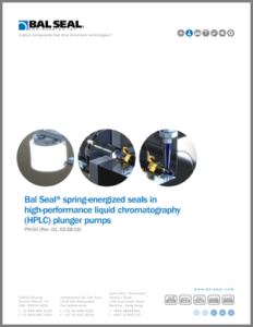 Bal Seal® Seals in HPLC Plunger Pumps