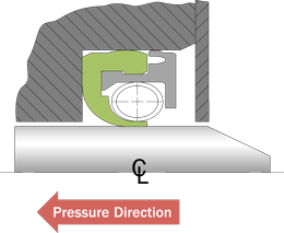 Bal Seal® high-speed rotary sealing diagram