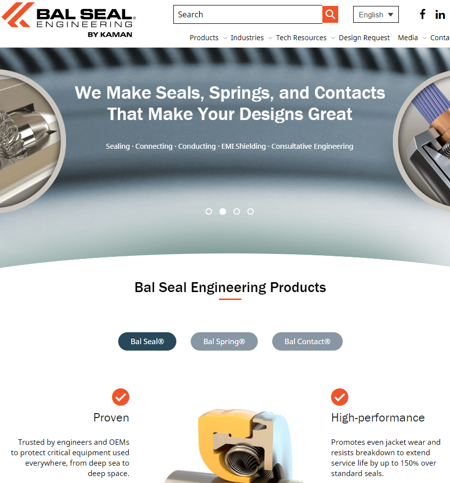 Naikha Karina Xxxx Video - Global Manufacturer of Seals Springs and Contacts | Bal Seal Engineering