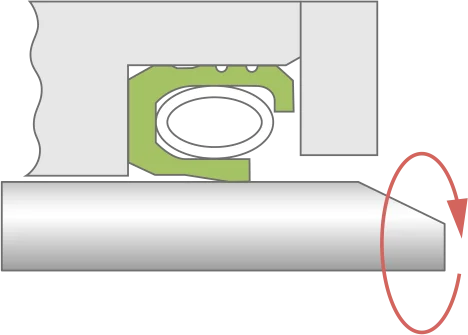 spring-energized seal direction